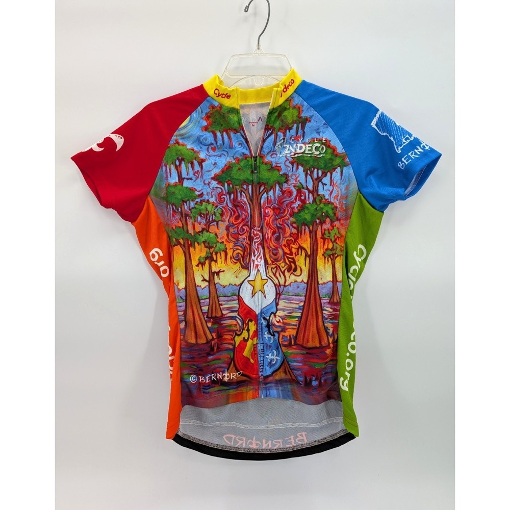 Primal Cycling Jersey Womens Medium Cycle Zydeco Louisiana Tony Bernard Novelty